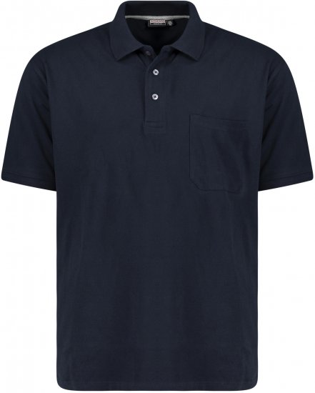 Adamo Klaas Regular fit Polo Shirt with Pocket Navy - Pólos - Pólos Tamanhos Grandes Homem