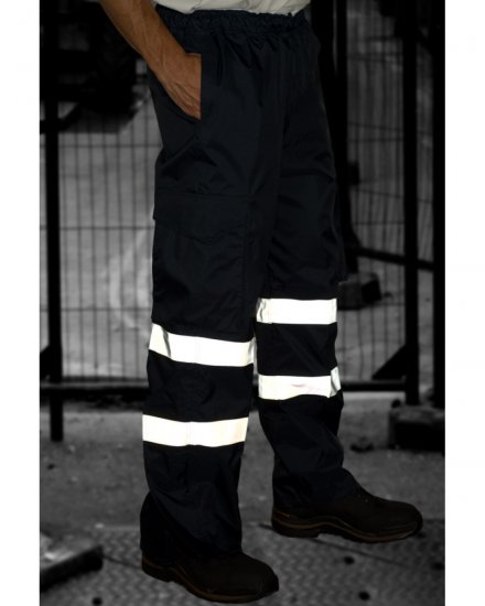 Leo Appledore Cargo Rain pants Navy - Roupa de trabalho - Roupa de Trabalho Tamanho Grande Homem