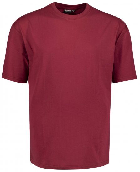 Adamo Magic T-shirt Burgundy TALL SIZES - ROUPAS DE HOMEM MT-6XLT - Tamanhos-Tall Homem