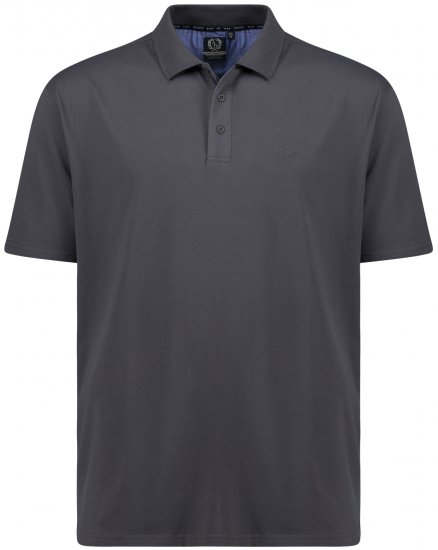 Adamo Picco Technical Sports Polo Charcoal - Roupa desportiva & Outdoor - Roupa Desportiva Tamanhos Grandes