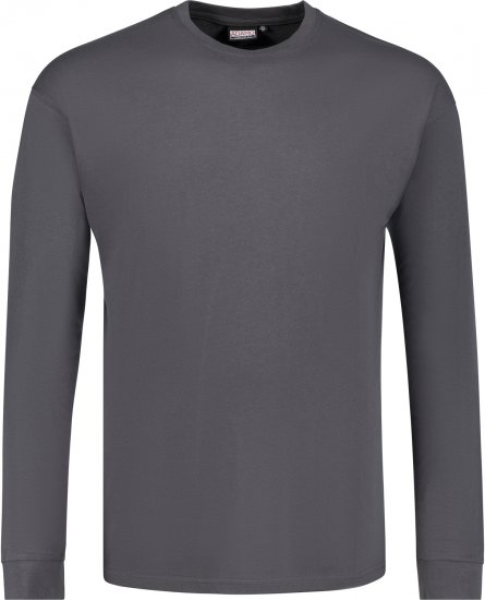 Adamo Floyd Comfort fit Long sleeve T-shirt Charcoal - T-shirts - T-shirts Homem Tamanhos Grandes