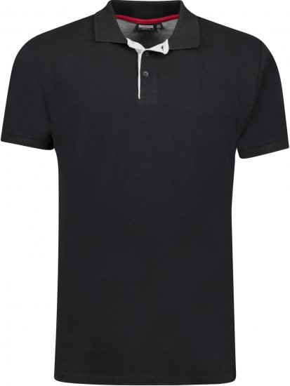 Adamo Pablo Comfort fit Polo Shirt Black - Pólos - Pólos Tamanhos Grandes Homem