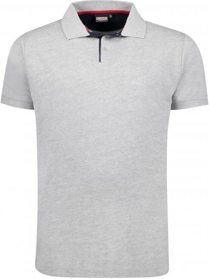 Adamo Pablo Comfort fit Polo Shirt Grey - Pólos - Pólos Tamanhos Grandes Homem