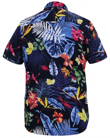 D555 TOBY Multi Colour Hawaiian AO Print Shirt - Camisas - Camisas Homem Tamanhos Grandes