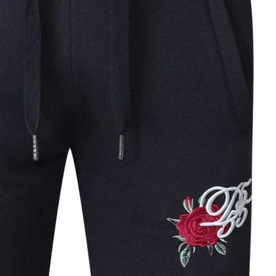 D555 Matt Fashion Sweatpants Black - Calças & calções de fato de treino - Calças de Fato de Treino Tamanhos Grandes 