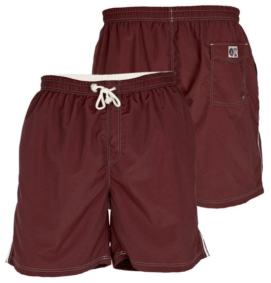 D555 Yarrow Swimshorts Burgundy - Roupa Interior & natação - Roupa interior Homem Tamanhos Grandes