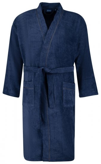 Adamo 149014 Roupão de veludo Azul-marinho - Roupa Interior & natação - Roupa interior Homem Tamanhos Grandes