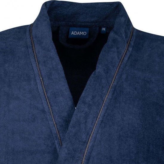 Adamo 149014 Roupão de veludo Azul-marinho - Roupa Interior & natação - Roupa interior Homem Tamanhos Grandes