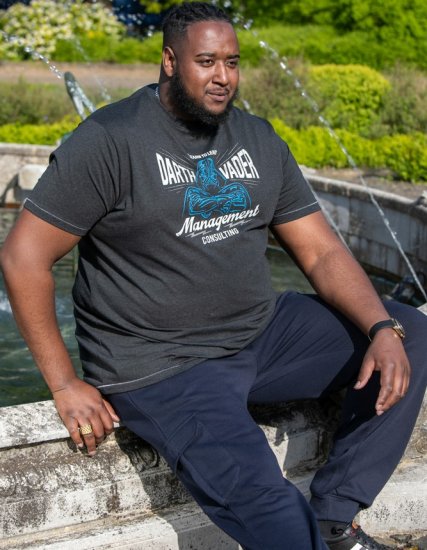 D555 SOLO Official Star Wars Management Consulting Printed T-Shirt Black Reno - T-shirts - T-shirts Homem Tamanhos Grandes