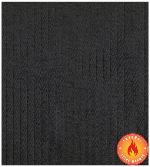D555 Motherwell Thermal Short Sleeve T-Shirt Black - Roupa Interior & natação - Roupa interior Homem Tamanhos Grandes