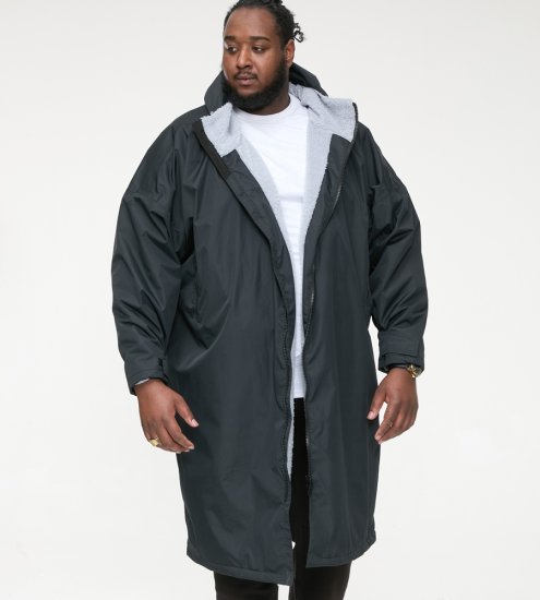 D555 Webber Casaco impermeável com forro sherpa preto - Casacos - Casacos Homem Tamanhos Grandes