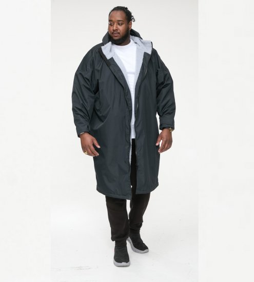 D555 Webber Casaco impermeável com forro sherpa preto - Casacos - Casacos Homem Tamanhos Grandes