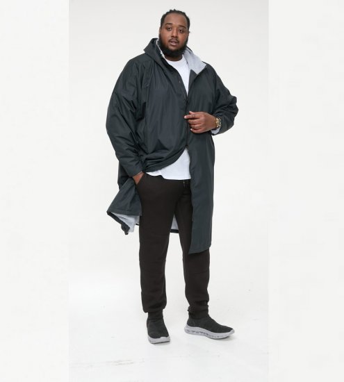 D555 Webber Casaco impermeável com forro sherpa preto - Casacos - Casacos Homem Tamanhos Grandes