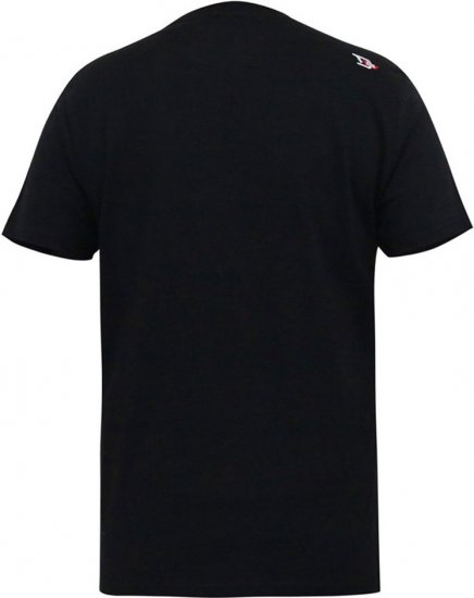 D555 MALCOM Snake And Roses Printed Crew Neck T-Shirt Black - T-shirts - T-shirts Homem Tamanhos Grandes