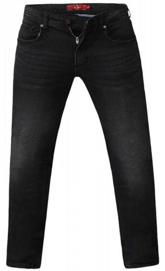 D555 Benson Tapered Fit Stretch Jeans Stonewash TALL SIZES - ROUPAS DE HOMEM MT-6XLT - Tamanhos-Tall Homem