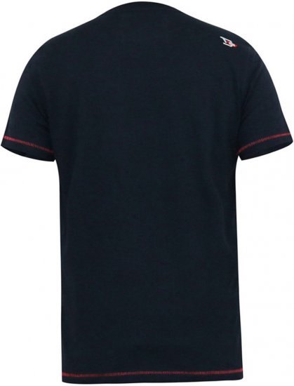 D555 JAGGER Legends Motor Bike Printed Crew Neck T-Shirt Navy - T-shirts - T-shirts Homem Tamanhos Grandes