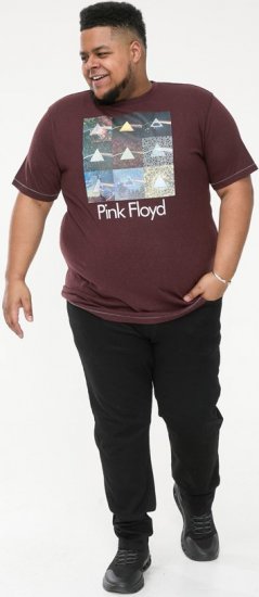 D555 DIVISION Official Pink Floyd Printed T-Shirt Burgundy - T-shirts - T-shirts Homem Tamanhos Grandes