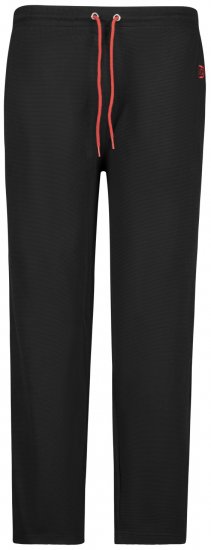 Adamo Matteo Ottoman Sweatpants Black - Calças & calções de fato de treino - Calças de Fato de Treino Tamanhos Grandes 