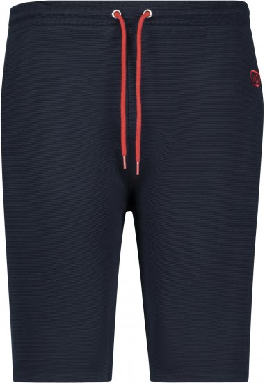 Adamo Marcel Ottoman Sweatshorts Navy - Calças & calções de fato de treino - Calças de Fato de Treino Tamanhos Grandes 