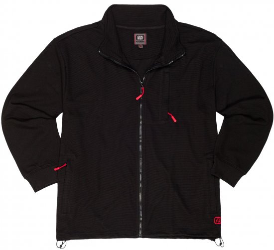 Adamo Max Ottoman Sweatshirt Black - Sweatshirts & hoodies - Sweatshirt & Camisolas com Capuz tamanhos grandes