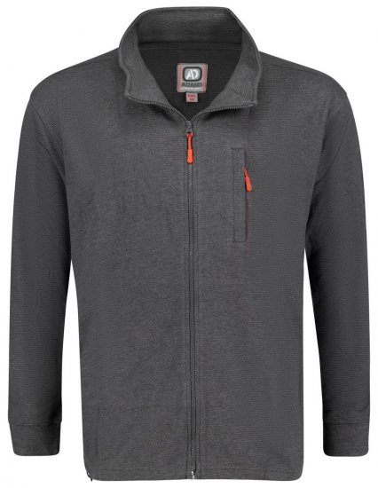 Adamo 159114 Casaco de treino Ottoman Cinzento escuro - Sweatshirts & hoodies - Sweatshirt & Camisolas com Capuz tamanhos grandes