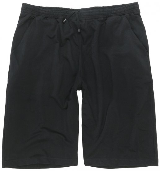 Adamo Athen Sweatshorts Black - Calças & calções de fato de treino - Calças de Fato de Treino Tamanhos Grandes 