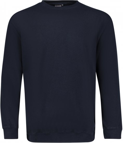 Adamo Athen Crew neck Sweatshirt Navy - Sweatshirts & Hoodies - Sweatshirt & Camisolas com Capuz tamanhos grandes