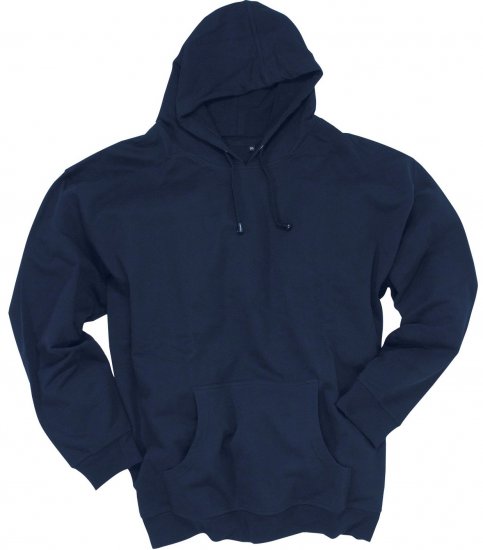 Adamo Athen Hoodie without Zipper Navy - Sweatshirts & hoodies - Sweatshirt & Camisolas com Capuz tamanhos grandes