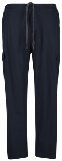 Adamo Athen Sweatpants with Cargo-pocket Navy - Calças & calções de fato de treino - Calças de Fato de Treino Tamanhos Grandes 