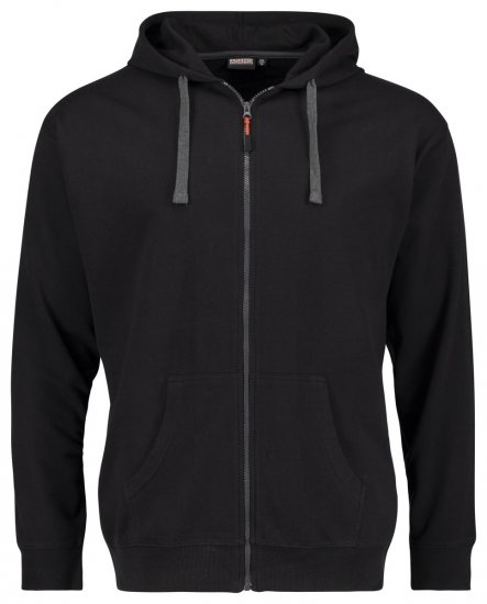 Adamo 159306 Casaco com capuz e fecho Preto - Sweatshirts & hoodies - Sweatshirt & Camisolas com Capuz tamanhos grandes