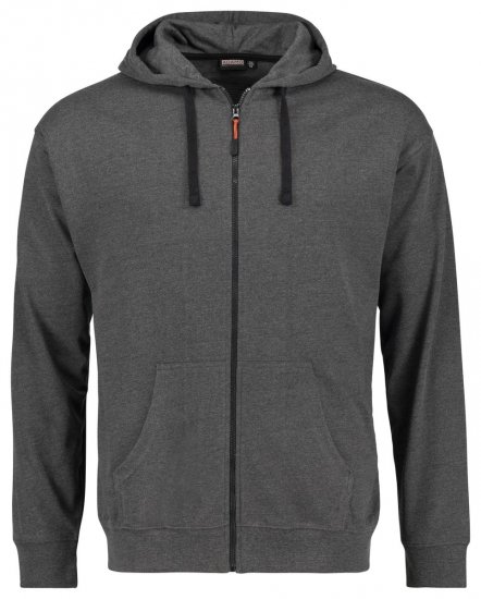 Adamo 159306 Casaco com capuz e fecho Cinzento escuro mesclado - Sweatshirts & hoodies - Sweatshirt & Camisolas com Capuz tamanhos grandes