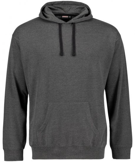 Adamo 159310 Sweatshirt com capuz Cinzento escuro mesclado - Sweatshirts & hoodies - Sweatshirt & Camisolas com Capuz tamanhos grandes