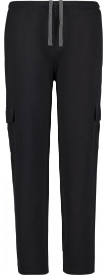 Adamo 159311 Calças de treino com bolsos Modern Fit Preto - Calças & calções de fato de treino - Calças de Fato de Treino Tamanhos Grandes 