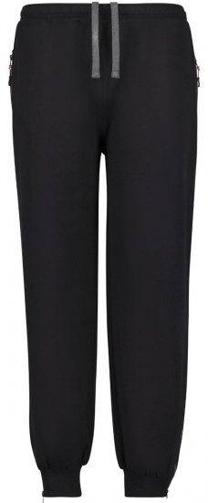 Adamo 159312 Calças de treino com bolsos com fecho Preto - Calças & calções de fato de treino - Calças de Fato de Treino Tamanhos Grandes 