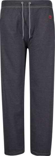 Adamo Markus Sweatpants with draw-cord Charcoal - Calças & calções de fato de treino - Calças de Fato de Treino Tamanhos Grandes 
