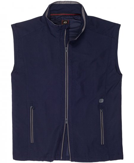 Adamo Orlando Fitness Vest Full Zipper Navy - Roupa desportiva & Outdoor - Roupa Desportiva Tamanhos Grandes