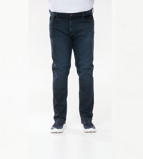 D555 Daniel Tapered Fit Stretch Jeans Blue/Black Wash - Jeans & calças - Jeans & Calças Tamanhos Grandes Homem