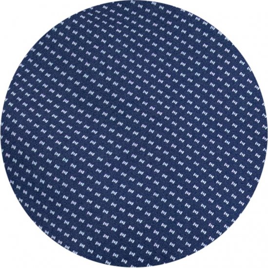 D555 Norwich Short Sleeve Micro AOP Shirt With Hidden Button Down Navy - Camisas - Camisas Homem Tamanhos Grandes