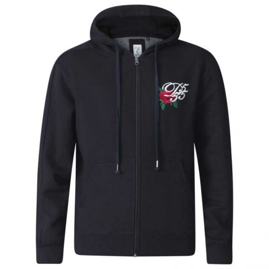 D555 Verlin Couture Full Zip Hoodie Black - Sweatshirts & hoodies - Sweatshirt & Camisolas com Capuz tamanhos grandes