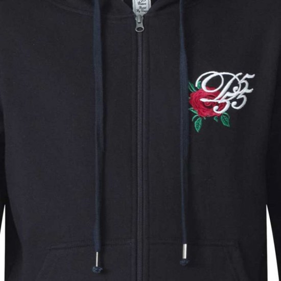 D555 Verlin Couture Full Zip Hoodie Black - Sweatshirts & hoodies - Sweatshirt & Camisolas com Capuz tamanhos grandes