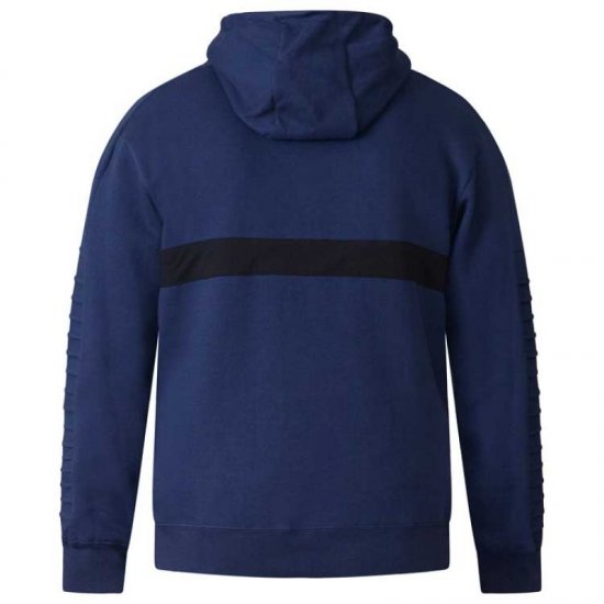 D555 Sergio Half Zip Hoodie Navy - Sweatshirts & hoodies - Sweatshirt & Camisolas com Capuz tamanhos grandes