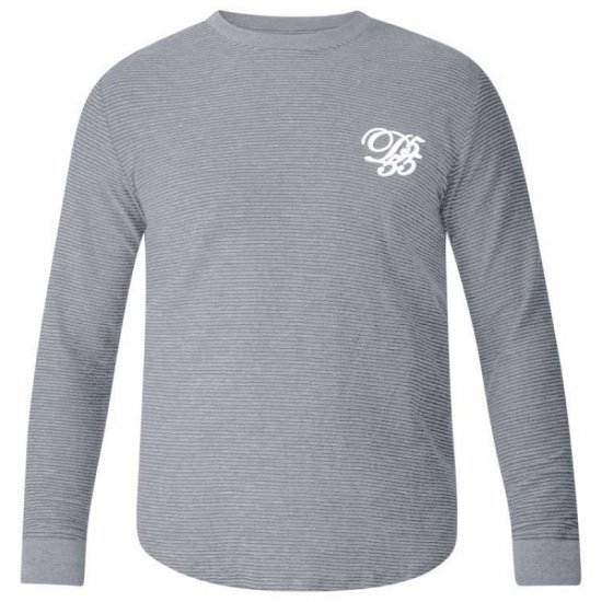 D555 Plato Long Sleeve T-shirt Grey - T-shirts - T-shirts Homem Tamanhos Grandes