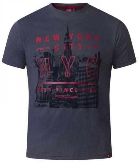 D555 Alex T-shirt Charcoal - T-shirts - T-shirts Homem Tamanhos Grandes