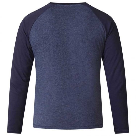 D555 Neill Long Sleeve T-shirt Navy - T-shirts - T-shirts Homem Tamanhos Grandes