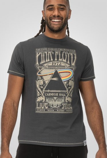 D555 HANLEY Official Pink Floyd Crew Neck T-Shirt Dark Grey TALL SIZES - ROUPAS DE HOMEM MT-6XLT - Tamanhos-Tall Homem