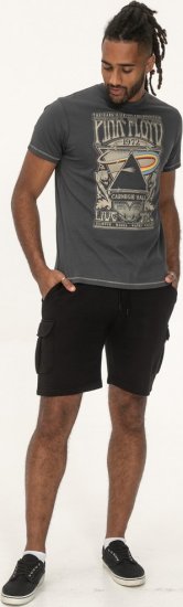 D555 HANLEY Official Pink Floyd Crew Neck T-Shirt Dark Grey - T-shirts - T-shirts Homem Tamanhos Grandes