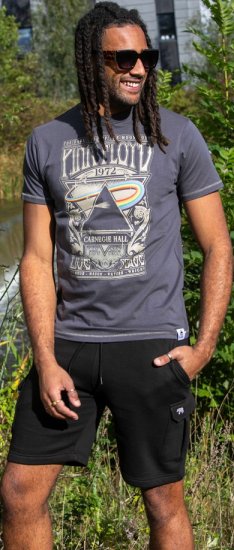 D555 HANLEY Official Pink Floyd Crew Neck T-Shirt Dark Grey - T-shirts - T-shirts Homem Tamanhos Grandes