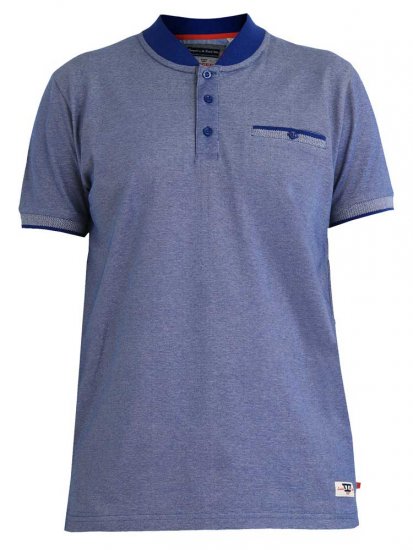 D555 Owen Colorless Polo Blue - Pólos - Pólos Tamanhos Grandes Homem