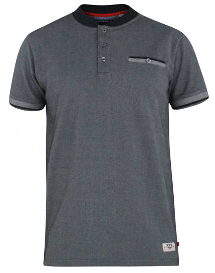 D555 Owen Colorless Polo Charcoal - Pólos - Pólos Tamanhos Grandes Homem