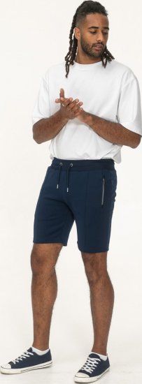 D555 Spalding Elasticated Waist Interlock Shorts Navy - Calças & calções de fato de treino - Calças de Fato de Treino Tamanhos Grandes 